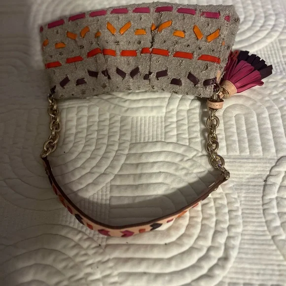 HENRI BENDELTAN CANVAS PINK HANDBAG… Pre-Own see picture for details of bag .